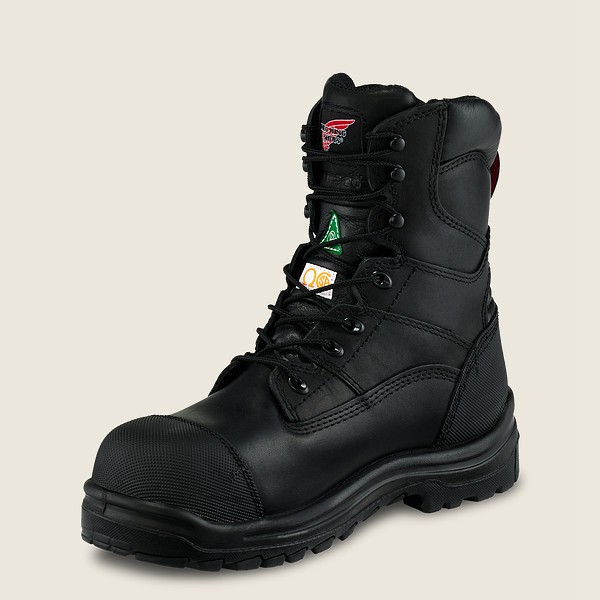 Red Wing Safety Boots King Toe® - 8-inch Waterproof Csa Toe - Black - Mens HLU017258